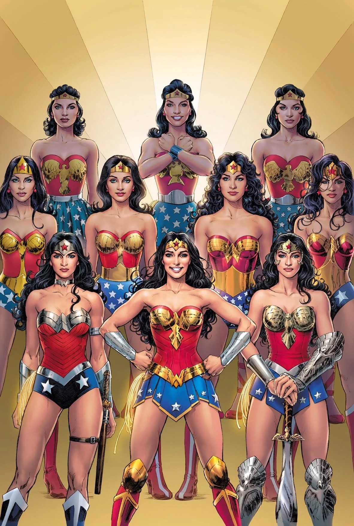 Wonder Woman through the years, all in a group. A Miramar, FL therapist for women gives tips for a self-compassion practice with perfectionism counseling in Miramar, FL. You can get online therapy in Florida here.